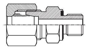 F-LINE DIN 2353 male connectors with ed-ring
