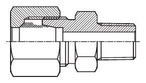 F-LINE DIN 2353 npt male connectors
