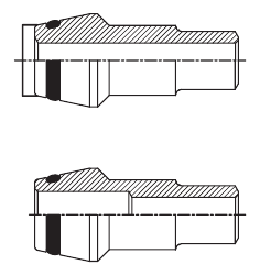 F-LINE DIN 2353 reducing welding nipples