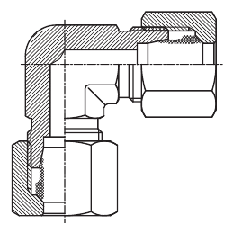 F-LINE DIN 2353 union elbows